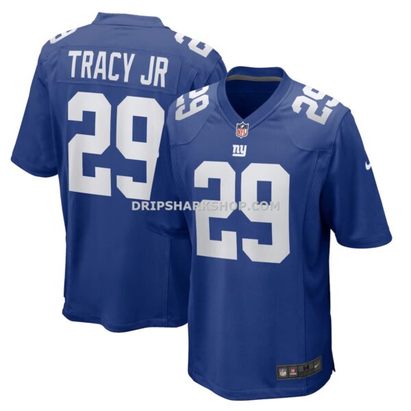 NFL24ace2G04-fe13c4 Mens Nike Tyrone Tracy Jr Royal New York Giants Team Game Jersey