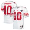 NFL24d49cM01-fa6859 Mens Mitchell And Ness Eli Manning White New York Giants 2007 Authentic Throwback Retired Player Jersey Pi5059000