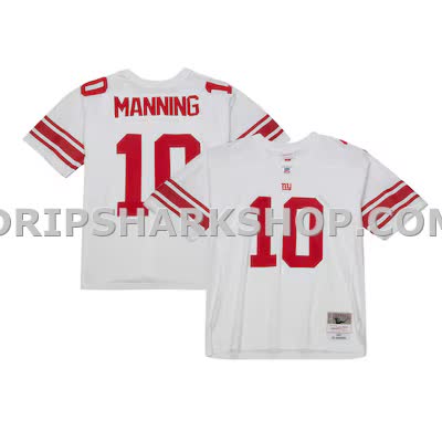 Mens Mitchell And Ness Eli Manning White New York Giants Legacy Replica Jersey