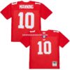 Mens Mitchell And Ness Eli Manning Red New York Giants 2004 Legacy Replica Jersey