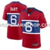 Mens Nike Jaxson Dart Red New York Giants Alternate Century Red Game Jersey