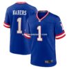 Mens Nike Malik Nabers Royal New York Giants Game Player Jersey