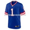 Mens Nike Malik Nabers Royal New York Giants Game Player Jersey