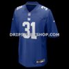 Mens Nike Matt Breida Royal New York Giants Game Jersey