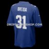 Mens Nike Matt Breida Royal New York Giants Game Jersey