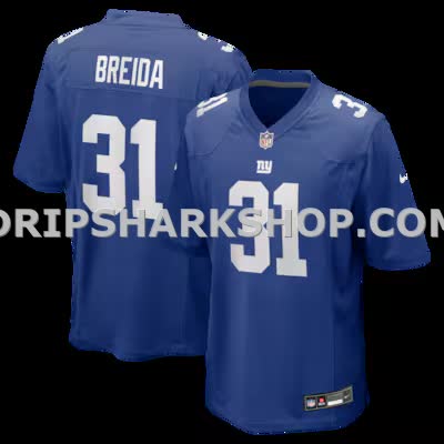 Mens Nike Matt Breida Royal New York Giants Game Jersey