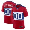 Mens Nike Century Red New York Giants Alternate Game Custom Jersey