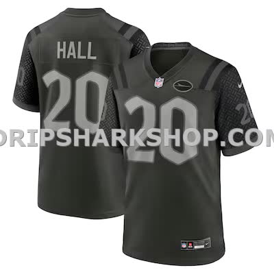 Mens Nike Breece Hall Gotham Green New York Jets 2025 Rivalries Collection Game Jersey