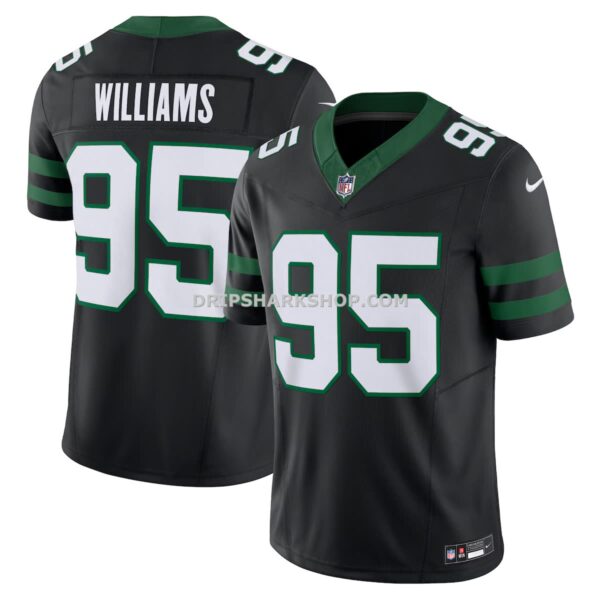Mens Nike Quinnen Williams Legacy Black New York Jets Alternate Vapor Fuse Limited Jersey