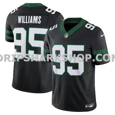 Mens Nike Quinnen Williams Legacy Black New York Jets Alternate Vapor Fuse Limited Jersey