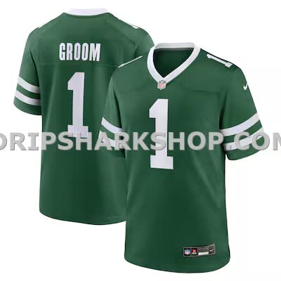 Mens Nike Number 1 Groom Legacy Green New York Jets Game Jersey