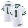 Mens Nike Ahmad Sauce Gardner Legacy White New York Jets Game Jersey