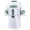 Mens Nike Ahmad Sauce Gardner Legacy White New York Jets Game Jersey