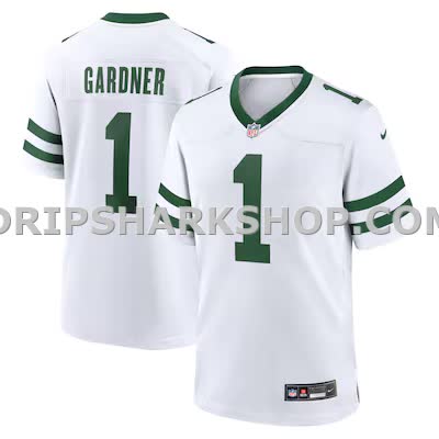 Mens Nike Ahmad Sauce Gardner Legacy White New York Jets Game Jersey
