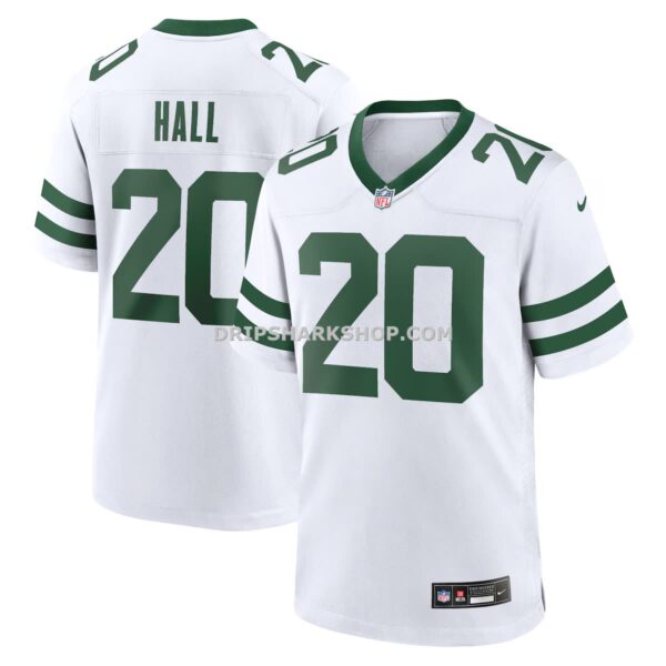 NFL251caeG04-2f21d2 Mens Nike Breece Hall Legacy White New York Jets Game Jersey