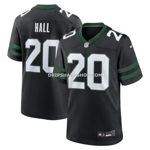 Mens Nike Breece Hall Legacy Black New York Jets Alternate Game Jersey