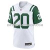 Mens Nike Breece Hall White New York Jets Classic Alternate Game Jersey