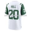 Mens Nike Breece Hall White New York Jets Classic Alternate Game Jersey