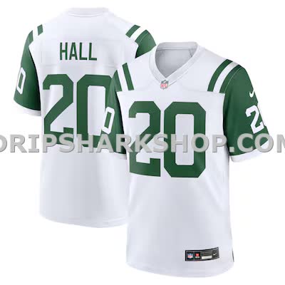 Mens Nike Breece Hall White New York Jets Classic Alternate Game Jersey