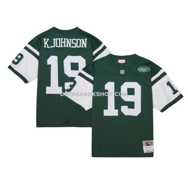 Mens Mitchell And Ness Keyshawn Johnson Green New York Jets Legacy Replica Jersey