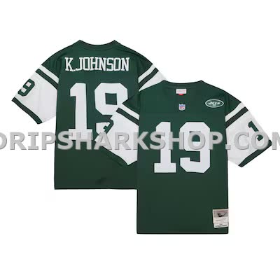Mens Mitchell And Ness Keyshawn Johnson Green New York Jets Legacy Replica Jersey