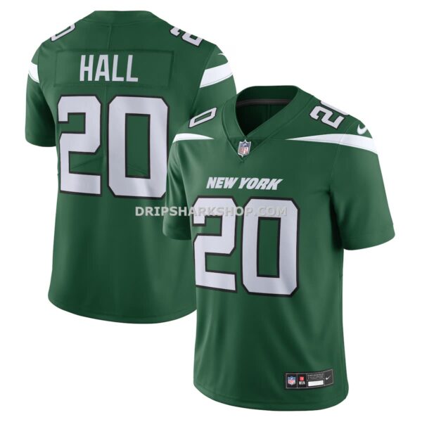 Mens Nike Breece Hall Gotham Green New York Jets Vapor Untouchable Limited Jersey