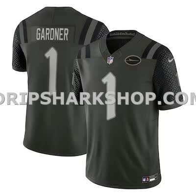 Mens Nike Ahmad Sauce Gardner Gotham Green New York Jets 2025 Rivalries Collection Limited Jersey