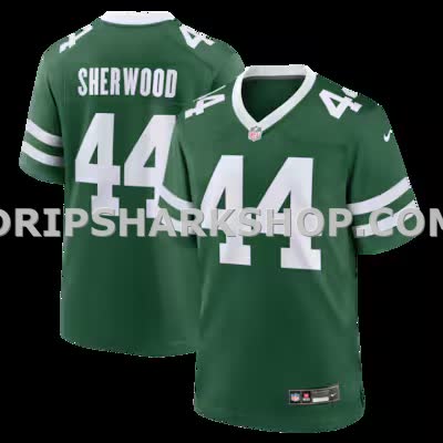 Mens Nike Jamien Sherwood Legacy Green New York Jets Team Game Jersey