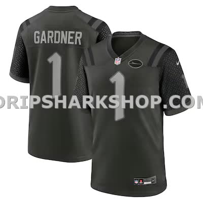 Mens Nike Ahmad Sauce Gardner Gotham Green New York Jets 2025 Rivalries Collection Game Jersey