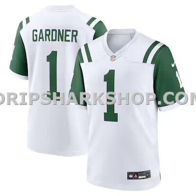 Mens Nike Ahmad Sauce Gardner White New York Jets Classic Alternate Game Jersey
