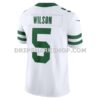 Mens Nike Garrett Wilson Legacy White New York Jets Vapor Fuse Limited Jersey