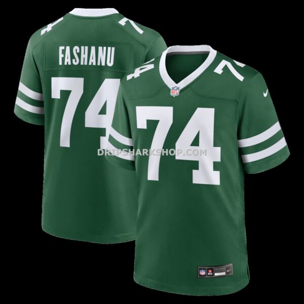 Mens Nike Olu Fashanu Gotham Green New York Jets Player Game Jersey