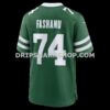 Mens Nike Olu Fashanu Gotham Green New York Jets Player Game Jersey