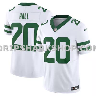 Mens Nike Breece Hall Legacy White New York Jets Vapor Fuse Limited Jersey