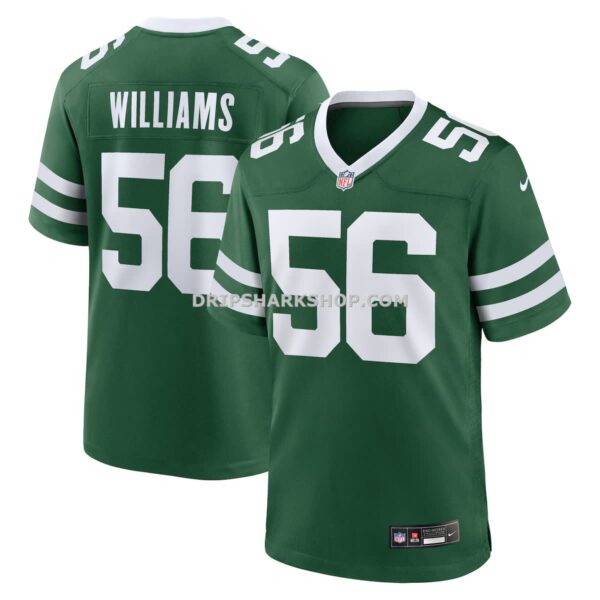 Mens Nike Quincy Williams Legacy Green New York Jets Game Player Jersey