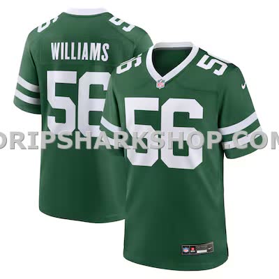 Mens Nike Quincy Williams Legacy Green New York Jets Game Player Jersey
