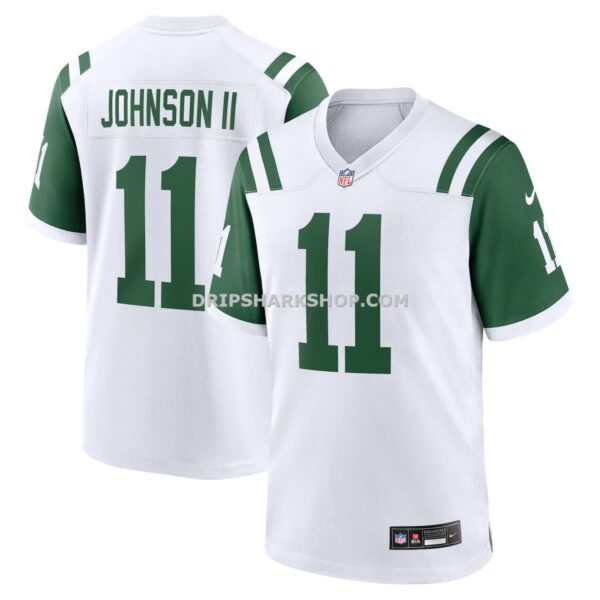 Mens Nike Jermaine Johnson Ii White New York Jets Classic Alternate Game Jersey