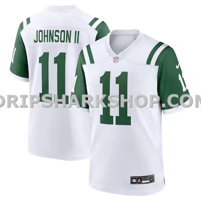 Mens Nike Jermaine Johnson Ii White New York Jets Classic Alternate Game Jersey
