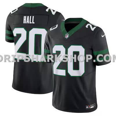 Mens Nike Breece Hall Legacy Black New York Jets Alternate Vapor Fuse Limited Jersey