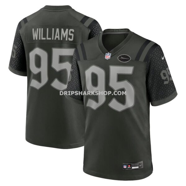 Mens Nike Quinnen Williams Gotham Green New York Jets 2025 Rivalries Collection Game Jersey