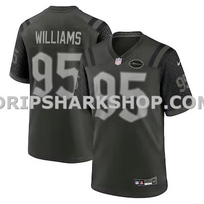Mens Nike Quinnen Williams Gotham Green New York Jets 2025 Rivalries Collection Game Jersey