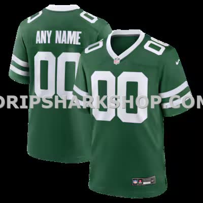 Mens Nike Legacy Green New York Jets Custom Game Jersey