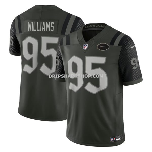 Mens Nike Quinnen Williams Gotham Green New York Jets 2025 Rivalries Collection Limited Jersey