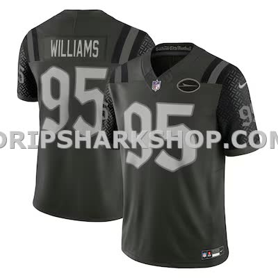 Mens Nike Quinnen Williams Gotham Green New York Jets 2025 Rivalries Collection Limited Jersey