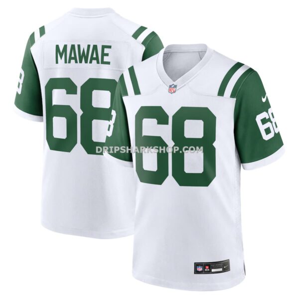 NFL254417G04-b88c95 Mens Nike Kevin Mawae White New York Jets Retired Player Alternate Game Jersey