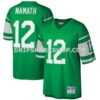 NFL2547c7M01-61c4c5 Mens Mitchell And Ness Joe Namath Green New York Jets Big And Tall 1968 Retired Player Replica Jersey Pi3300000