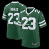 Mens Nike Azareyeh Thomas Legacy Green New York Jets Team Game Jersey