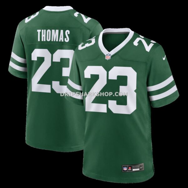 Mens Nike Azareyeh Thomas Legacy Green New York Jets Team Game Jersey