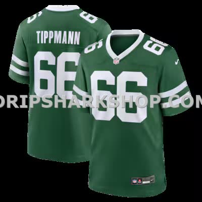 Mens Nike Joe Tippmann Legacy Green New York Jets Team Game Jersey