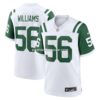 NFL255bd0G04-200a02 Mens Nike Quincy Williams White New York Jets Alternate Game Jersey